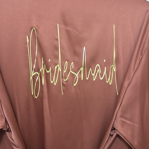 Bridesmaid Burnt Orange Robe - Picture 7 of 9